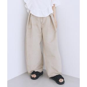 ジーンズ デニム デニムパンツ タックバルーンデニム レディース