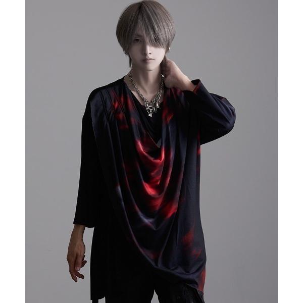 tシャツ 「RUDOL/ルドル」フラワープリントドレープカットソー メンズ レディース