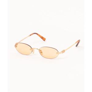 サングラス 「miumiu/ミュウミュウ」オーバル サングラス MU A54S 7OE90X 51 ゴールド リムレス レディース メンズ