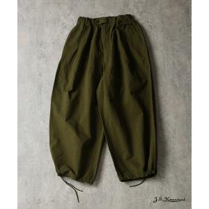 ワイドパンツ スラックス J.S.Homestead / コットン ヘンプ エア クルー パンツ メンズ