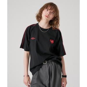 tシャツ 「 UMBRO 」PIPING HEART LOGO T-SHIRT / パイピングハートロゴTシャツ メンズ レディース