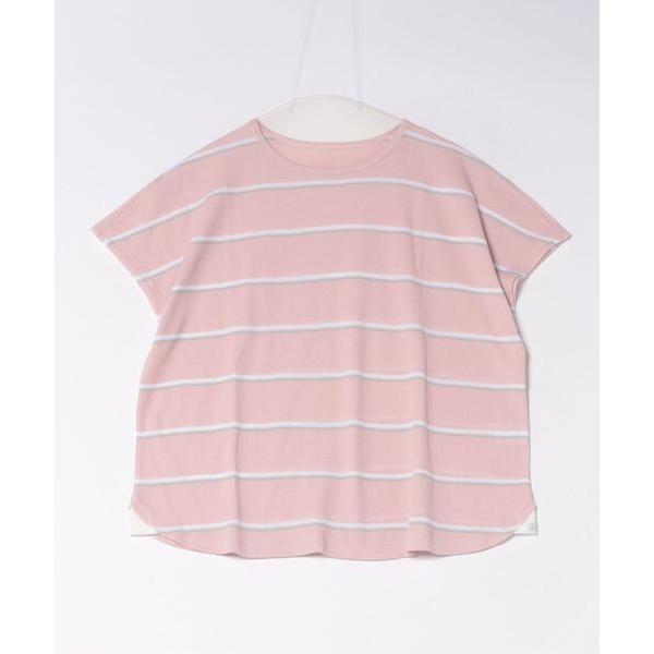 tシャツ キッドブルー -２６ワッフルボーダー -半袖トップス -KRDN362 -kidblue ...