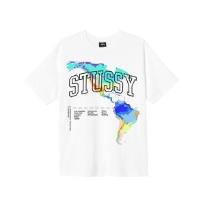 「STUSSY」 半袖Tシャツ MEDIUM ホワイト メンズ