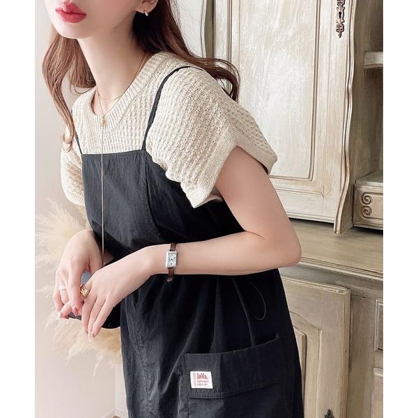 「Java」 サロペットスカート X-LARGE ブラック レディース