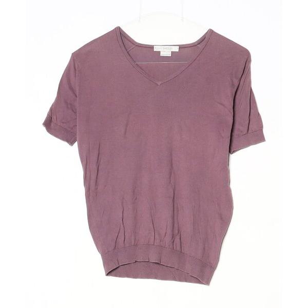 「JOHN SMEDLEY」 半袖ニット S パープル レディース