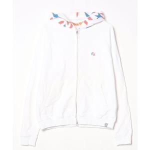 「STUDIO SEVEN」 ジップアップパーカー S ホワイト メンズ