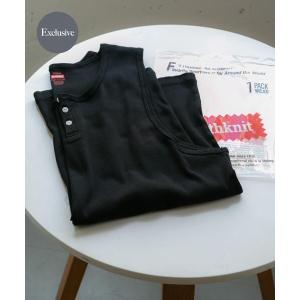タンクトップ 「別注」Healthknit×SENSE OF PLACE　タンクトップ メンズ