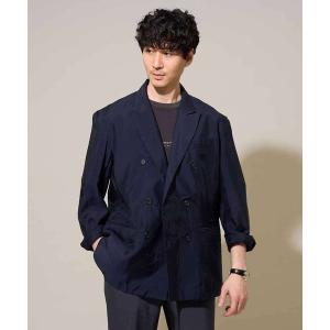 コート ジャケット 「洗濯機で洗える」シアーダブルブレストジャケット メンズ