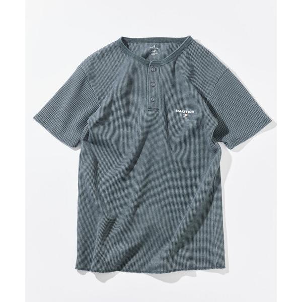 tシャツ NAUTICA/ノーティカ Essentials タイトフィット S/S ヘンリーネック ...