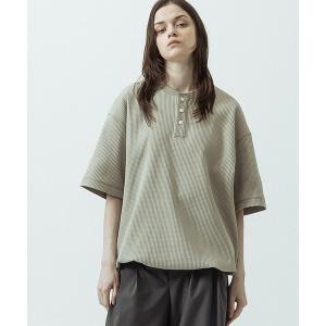 ヘンリーネック tシャツ 「SLICK/スリック」Tech Thermal Drawstring Henley Neck/テックサーマルドローストリングヘンリーネックTシャツ メンズ レディース