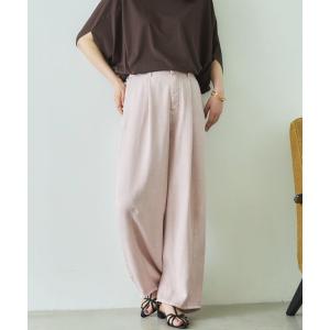 ワイドパンツ パンツ セルロースカーブパンツ レディース