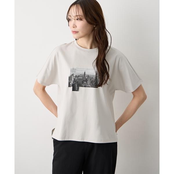 tシャツ タウンフォトTシャツ「すごツヤ・接触冷感・UVカット」 レディース