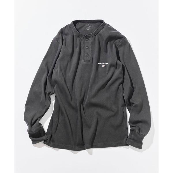 tシャツ NAUTICA/ノーティカ Essentials タイトフィット L/S ヘンリーネック ...