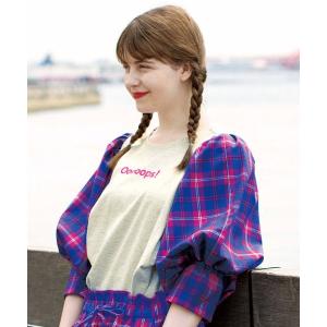 「シロップ．」 半袖カットソー MEDIUM ブルー系その他 レディース