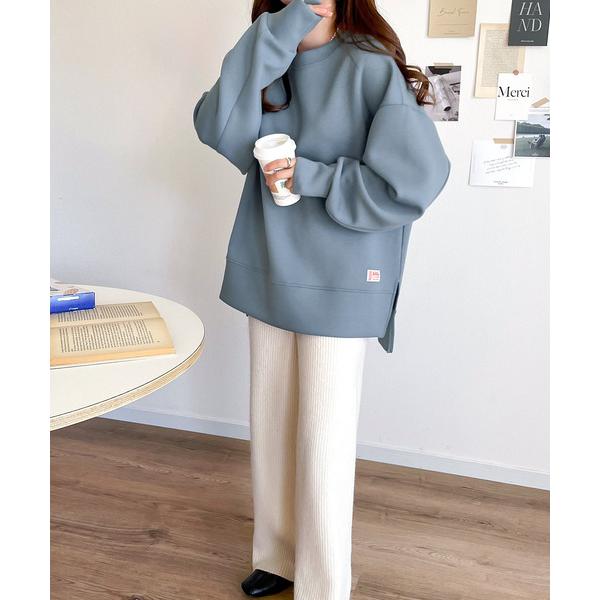 「Java」 長袖カットソー MEDIUM ブルー レディース