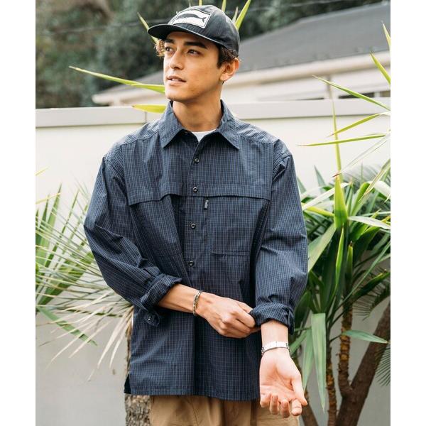 「Foxfire」 長袖シャツ MEDIUM ブラック メンズ