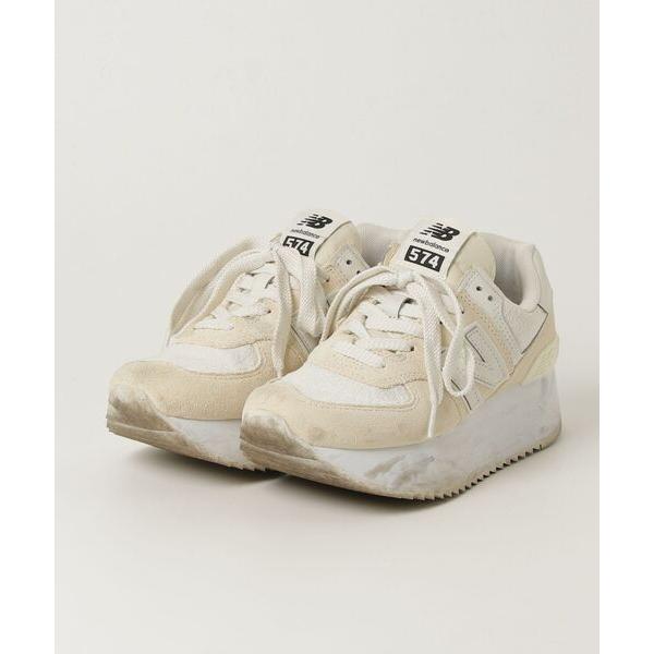 「New Balance」 ローカットスニーカー 23.5cm ホワイト レディース