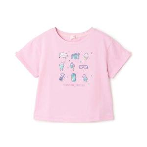 mezzo piano tシャツ Bigイチゴ袖フリル 半袖Tシャツ キッズ 子供服