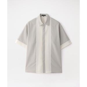 シャツ ブロッキングショートスリーブシャツ メンズ