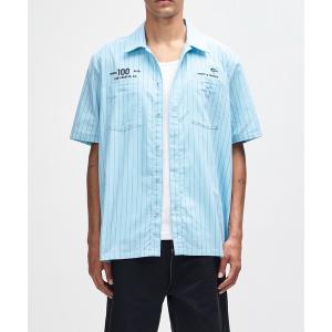 シャツ 半袖 FORECOURT STRIPE SHIRT メンズ
