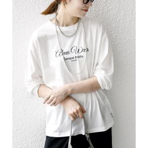 「monmimi」 長袖カットソー ONE SIZE ホワイト レディース