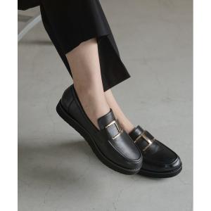 「GLOBAL WORK」 フラットパンプス LARGE ブラック レディース