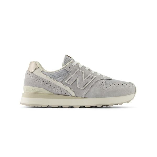 「New Balance」 ローカットスニーカー 24.0cm グレー レディース