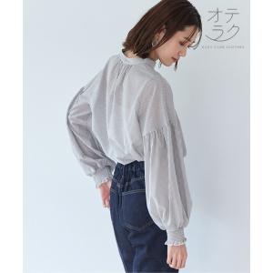 「GLOBAL WORK」 長袖ブラウス MEDIUM ブラウン系その他 レディース