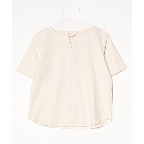 「NATURAL BEAUTY BASIC」 半袖カットソー MEDIUM オフホワイト レディース
