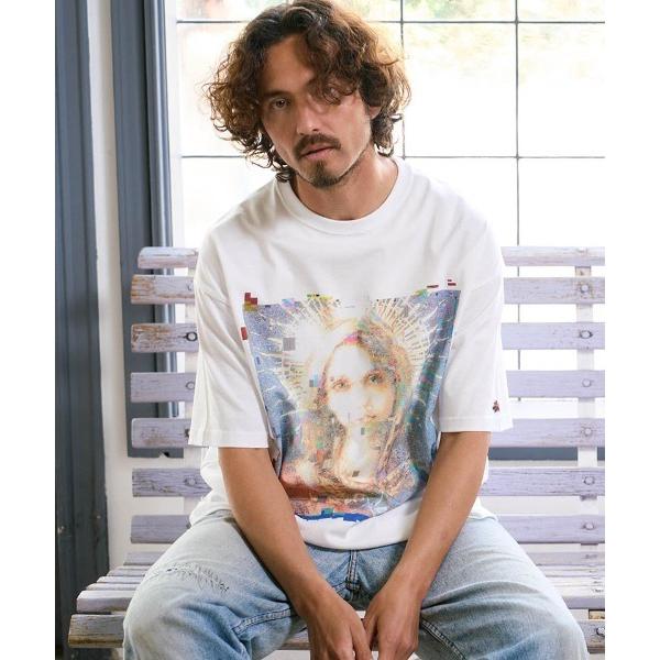 tシャツ mt10555- No saviors グリッチマリア＆ローズワッペン ビッグTシャツ(1...