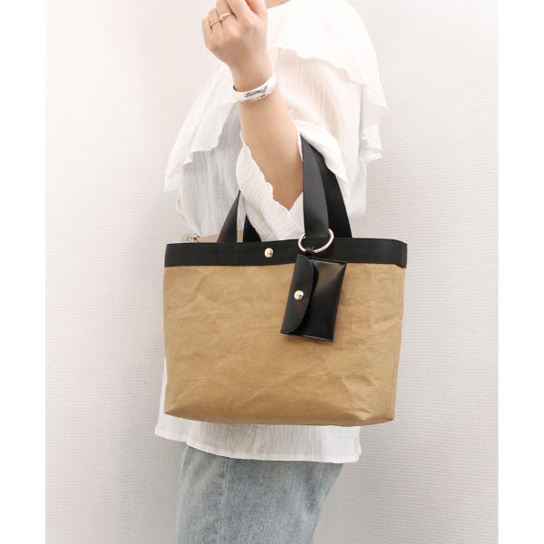 トートバッグ カシュカシュ cachecache / 舟形ペーパートートバッグ レディース