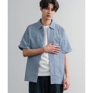 ノースフェイス シャツ 半袖 THE NORTH FACE ザ・ノースフェイス M'S TRAVELER CHECK S/S SHIRTS ワンポイントロゴ刺繍ギンガムチェック柄半袖シャツ