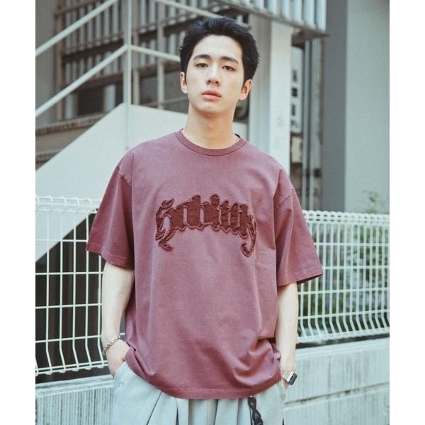 tシャツ Twill Logo Patch T-Shirt/ツイルロゴパッチ/ピグメント加工Tシャツ...