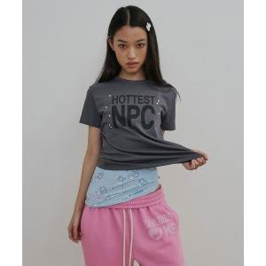 SCULPTOR（スカルプター） tシャツ 半袖 Button Stripe Tee レディース