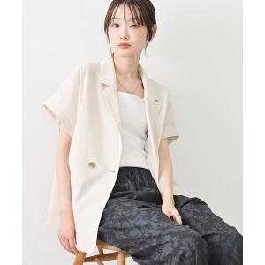 ジャケット テーラードジャケット 「接触冷感/セットアップ可」ハーフスリーブジャケット レディース