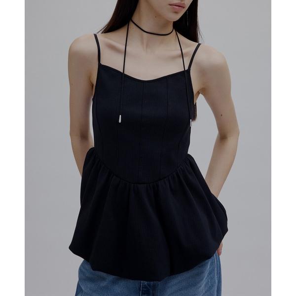 キャミソール MEDI RIB BALLOON HEM CAMI TOP
