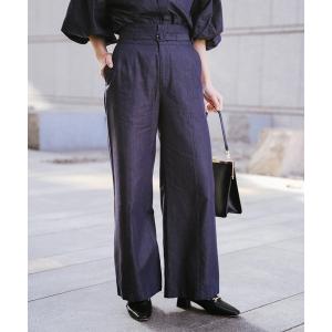 ワイドパンツ ジーンズ デニム デニムパンツ 「セットアップ可」 デニムワイドパンツ「2サイズ展開」 レディース