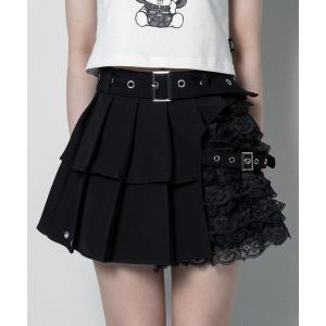 LAZYSLAY スカート ジッパーフリルスカート : ZOZOTOWN Yahoo!店