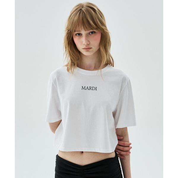 tシャツ CROPPED BASIC TSHIRT MARDI SERIF LOGO / クロップド...