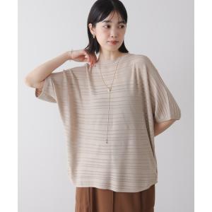 ニット セーター ネックレス付き　ラインシアーニップルオーバー レディース｜ZOZOTOWN Yahoo!店