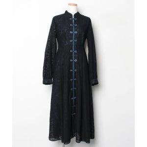 「PAMEO POSE」 長袖ワンピース MEDIUM ブラック レディース
