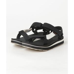 「Teva」 フラットサンダル 24cm ブラック レディース