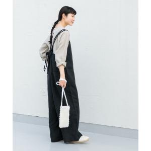 「かぐれ」 オーバーオール FREE ブラック レディース