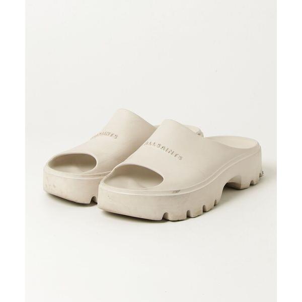 「ALLSAINTS」 フラットサンダル UK3 ホワイト レディース