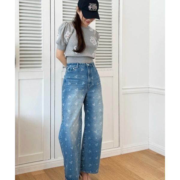 「SNIDEL」 デニムパンツ 0 ブルー レディース