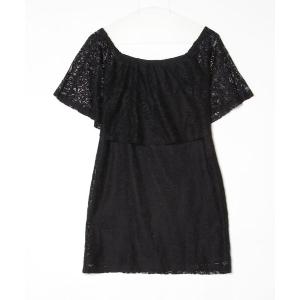 「asos」 花柄ノースリーブワンピース 32 ブラック レディース