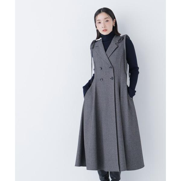 「NATURAL BEAUTY BASIC」 サロペットスカート MEDIUM ブラック系その他 レ...