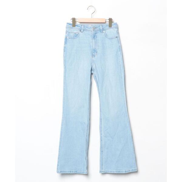「SNIDEL」 ブーツカットデニムパンツ 1 ブルー レディース