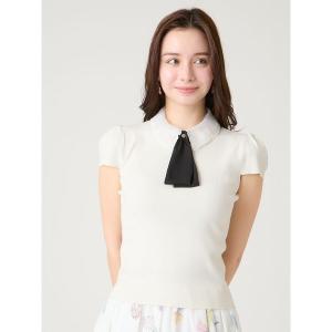 ニット セーター 「REDOUTE」衿付きニットプルオーバー レディース