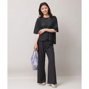 uvカット ワイドパンツ パンツ 「野呂佳代さん着用」ライトジョーゼット イージーワイドパンツ レディース